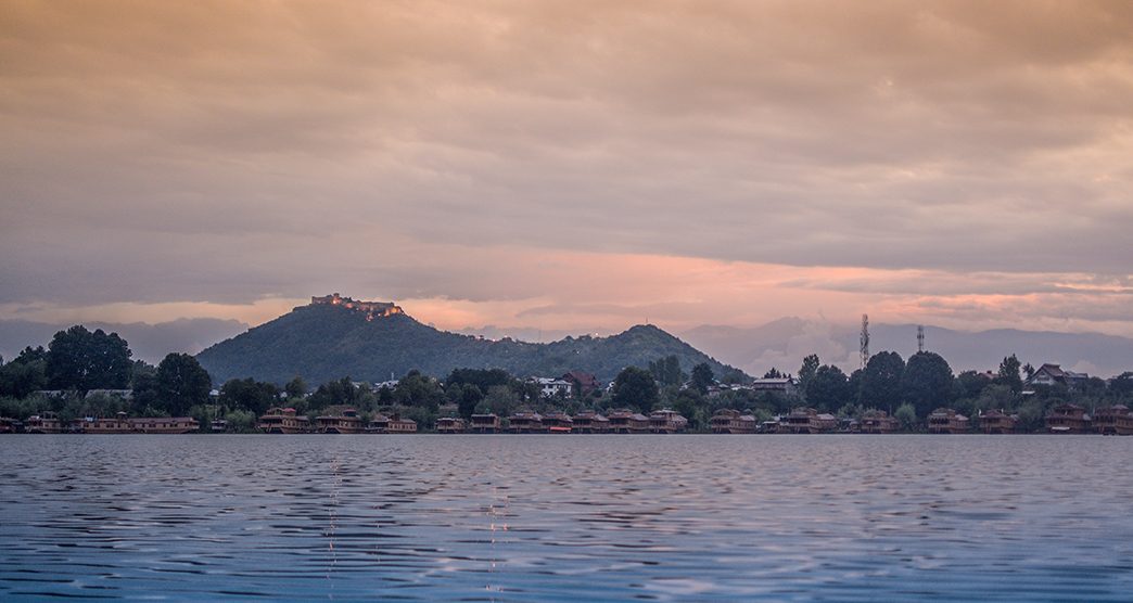 Hari Parbat from Nigeen Lake