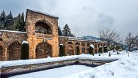 A beautiful view landscape of Pari Mahal in winter season, srinagar, kashmir, india; Shutterstock ID 1988817953; purchase_order: -; job: -; client: -; other: -