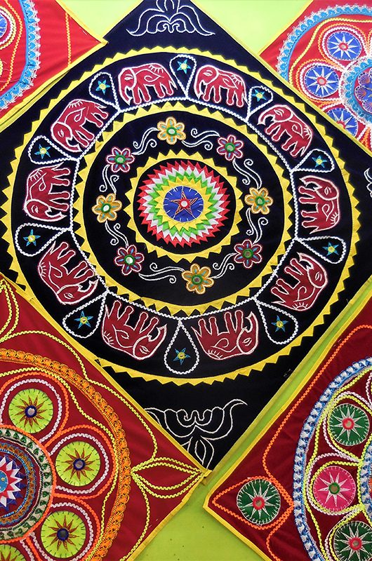 Pipli applique art handmade design on cloth, Pipili Orissa,India,Asia