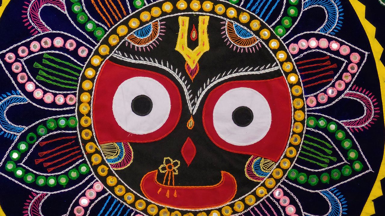 Lord Jagannath pipli applique handicrafts Odisha India