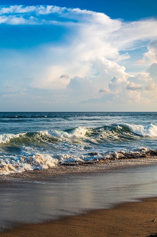 Puri, Orissa, India. beach at the time of Sunset.