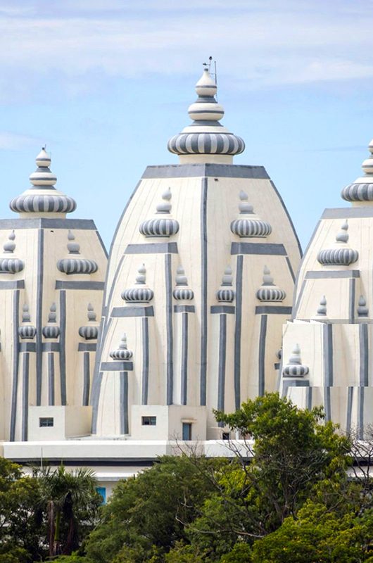 PUTTAPARTHI, INDIA - 01st November 2019 - Landscape of Spiritual Museum at the Sathya Sai Baba University Institute of Higher Learning, Puttaparthi, Andhra Pradesh, South India.