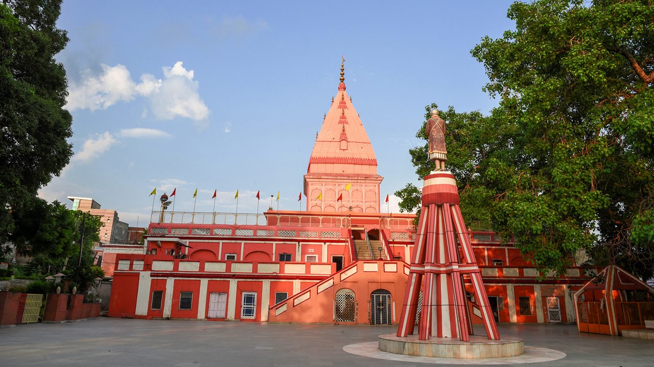 Jammu / India 24 July 2018 Ranbireshwar Temple ( lord shiva ) historic Hindu temple built in 1883 at Jammu city   India