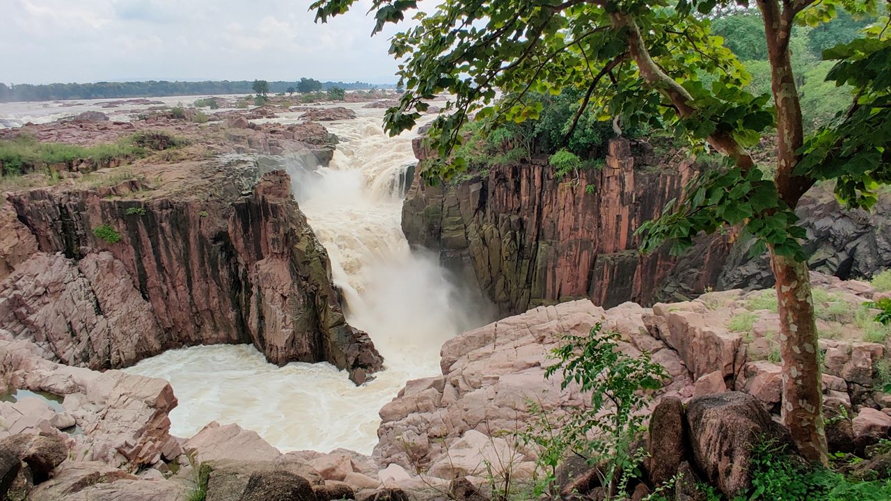 Raneh Waterfall on Ken River near Khajuraho , Madhya Pradesh