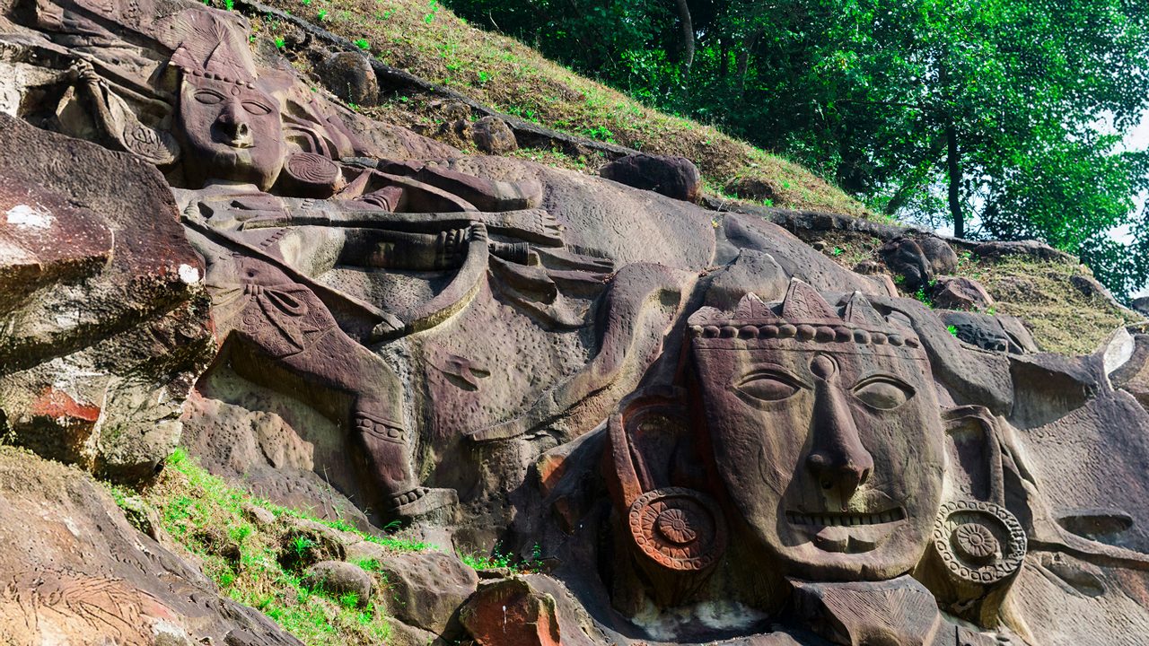 Unakoti: A Hindu archaeological site of Bas Relief structures from the ninth century. A must visit tourist destination in Tripura state of India.