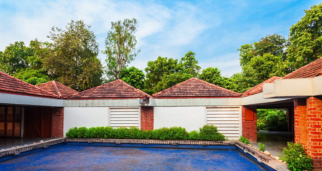 Sabarmati Gandhi Ashram or Harijan Ashram or Satyagraha Ashram in Ahmedabad city in Gujarat state of India 