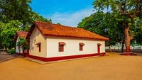 Sabarmati Gandhi Ashram or Harijan Ashram or Satyagraha Ashram in Ahmedabad city in Gujarat state of India 