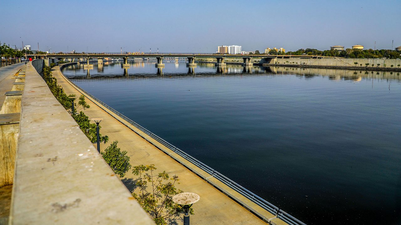 sabarmati riverfront subhash bridge view point ahmedabad gujarat