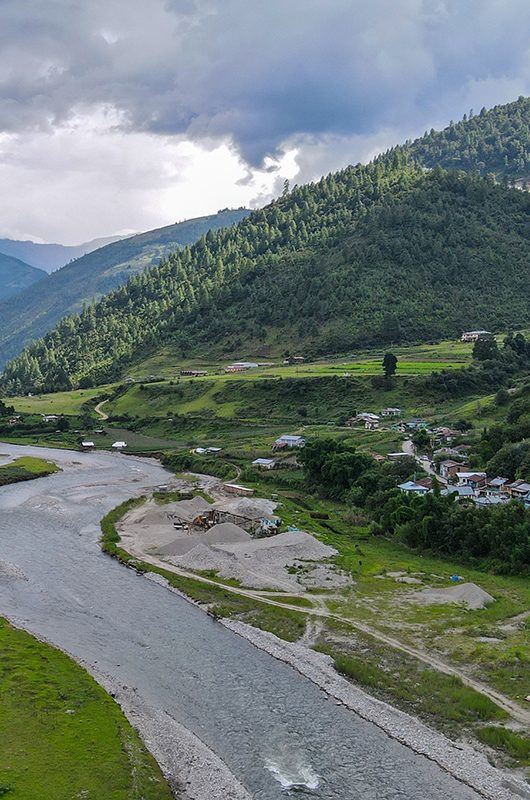 Beautiful lush green Sangti Valley, West Kameng, Arunachal Pradesh, India