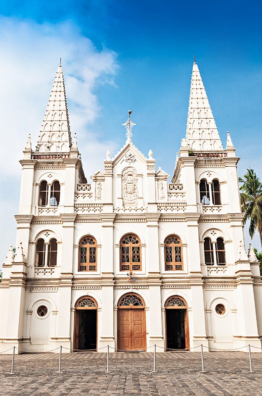 Santa Cruz Basilica in Cochin, Kerala, India