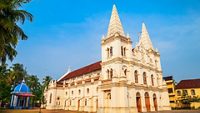 Santa Cruz Basilica or Roman Catholic Diocese of Cochin church located in Fort Kochi in Cochin, India