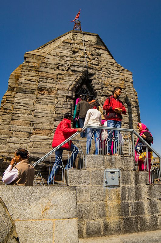 Srinagar,12,April ,2016,Kashmir India :  Close up of devotees entering  ancient  Shankaracharya Hindu temple top shrine to offer their prayers  ,Srinagar ,