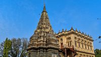 View from the back  of Lord Shiva Temple at Mahadji Shinde Chatri, Mahadevrao Shinde built the complex. Wanawadi, Pune Maharashtra