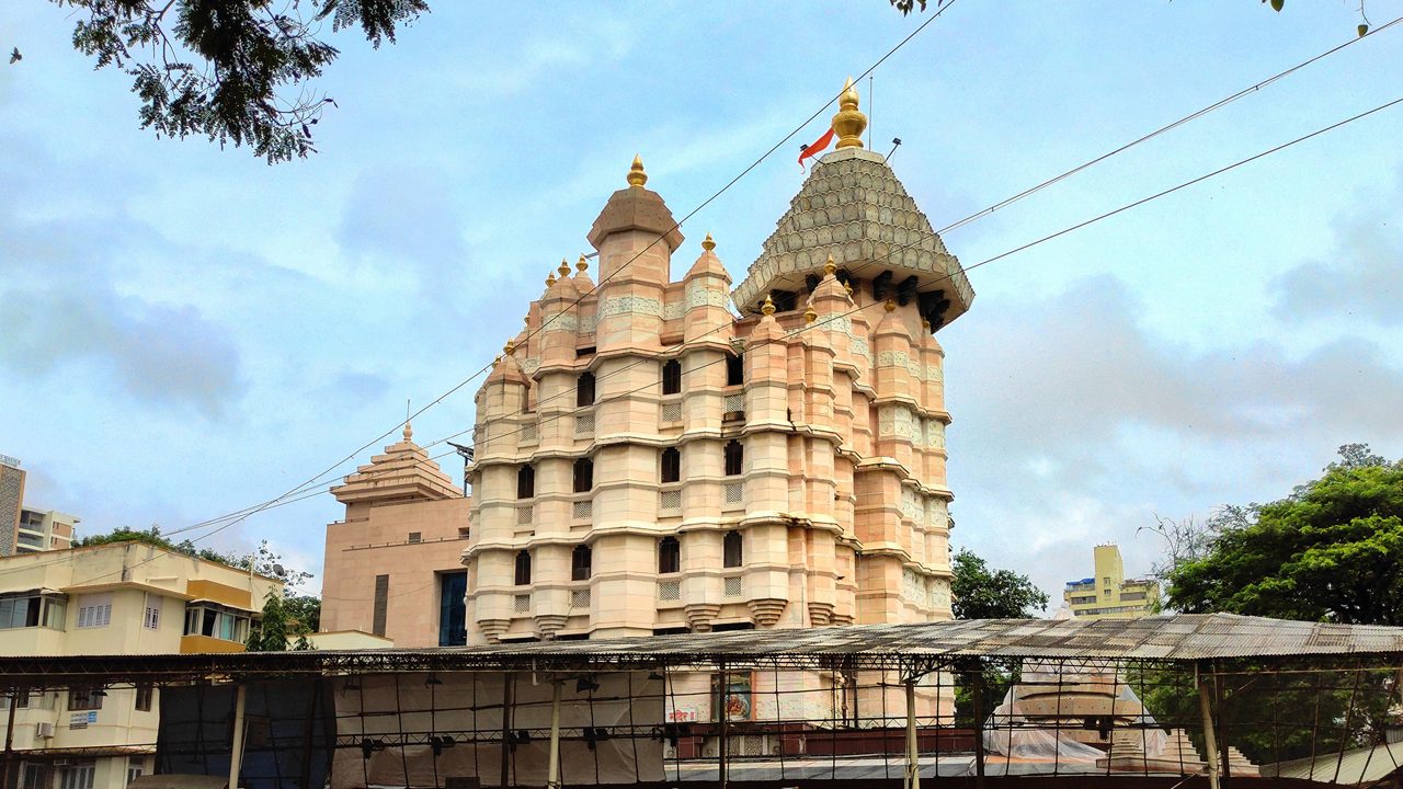 Siddhivinayak Temple dedicated to Lord Ganesh at Prabhadevi Mumbai Maharashtra India Date:23.08.2020