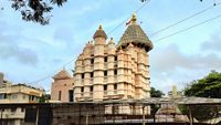 Siddhivinayak Temple dedicated to Lord Ganesh at Prabhadevi Mumbai Maharashtra India Date:23.08.2020