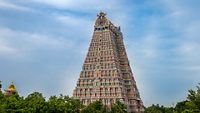The Sri Ranganathaswamy Temple, the biggest hindu temple in India, Tiruchirappalli or Trichy, Tamil Nadu - India