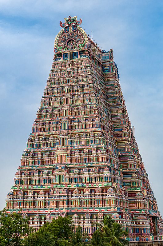 The Sri Ranganathaswamy Temple, the biggest hindu temple in India, Tiruchirappalli or Trichy, Tamil Nadu - India