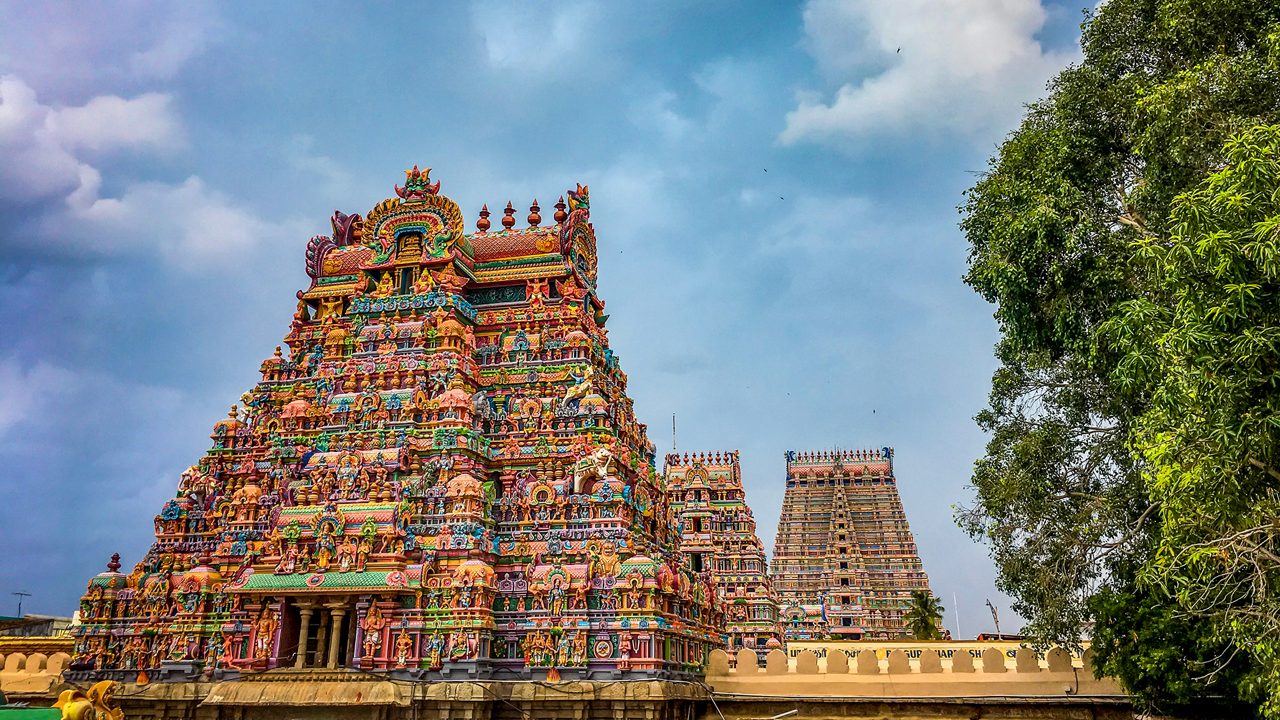 Sri Ranganatha Swamy Temple, Srirangam, a hinu temple in trichy, Tamil Nadu, India