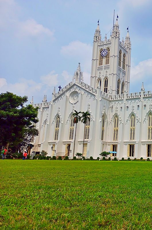 St. Paul's Cathedral is a Church of North India (CNI) cathedral of Anglican background in Kolkata, West Bengal, India, noted for its Gothic architecture and dedicated to Paul the Apostle.; Shutterstock ID 2270951193; purchase_order: -; job: -; client: -; other: -