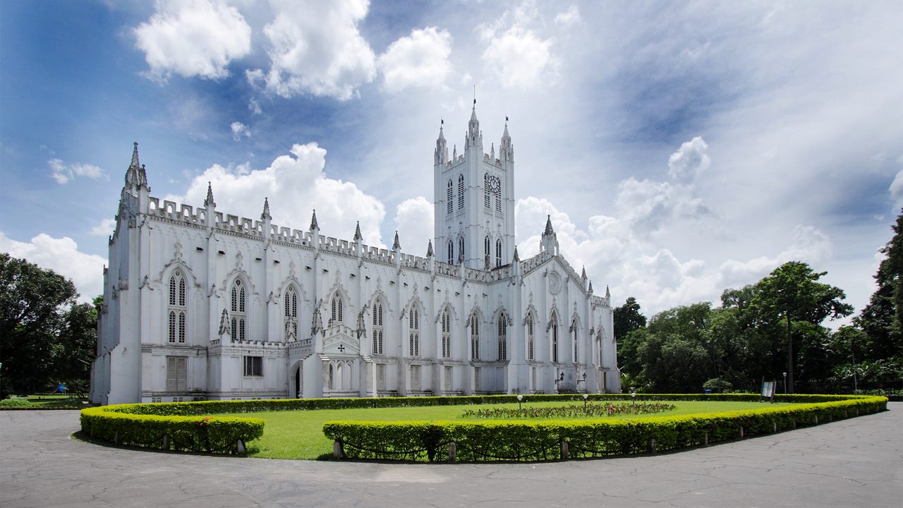 Broad view of St. Paul's Cathedral, kolkata; Shutterstock ID 189521495; purchase_order: -; job: -; client: -; other: -