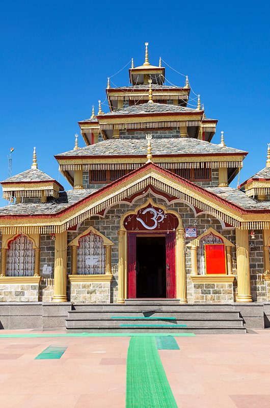 Surkanda devi temple  at Saklana range, uttarakhand, India 