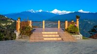 Kangchenjunga view from the Tashi Viewpoint in Gangtok, Sikkim state of India