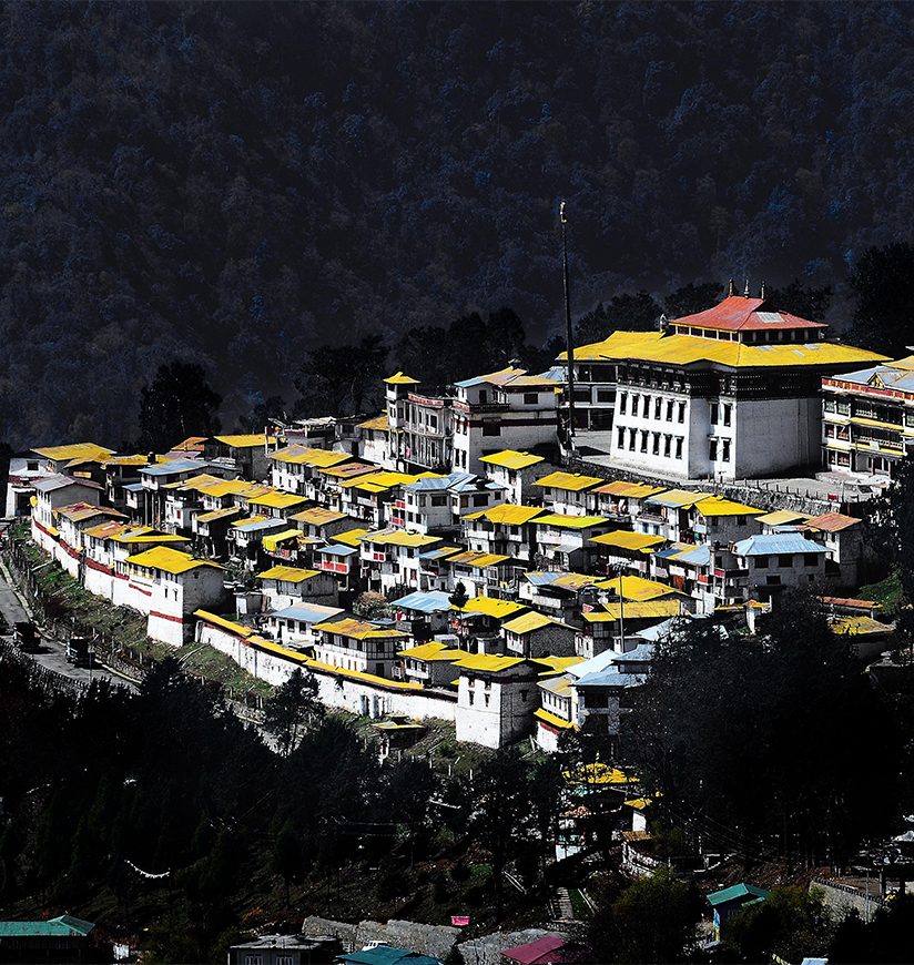 A view of 'Tawang' monastery, 'Arunachal Pradesh', India. 