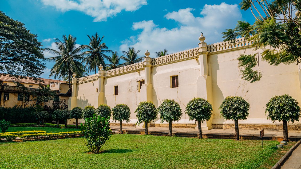 Tipu Sultan's Summer Palace in Bangalore, India; Shutterstock ID 1221244324; purchase_order: -; job: -; client: -; other: -