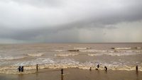 Monsoon view valsad tithal beach