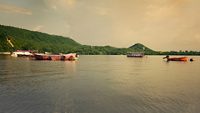 Udaisagar Lake. The palace is Located in Udaipur City in The Indian State of Rajasthan