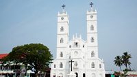 A daylight shot of the stunning the Vallarpadam Church or the Basilica of Our Lady of Ransom; Shutterstock ID 1047877513; purchase_order: -; job: -; client: -; other: -