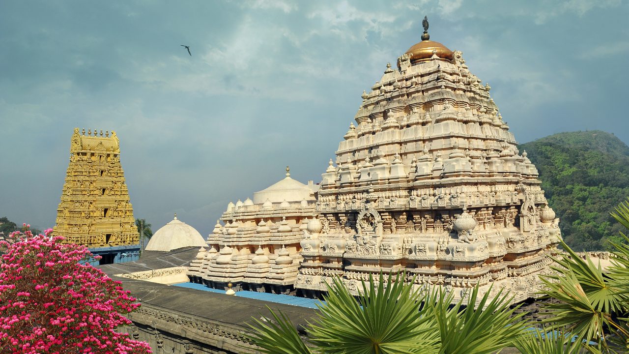 Hindu Narasimha temple located in the Visakhapatnam City suburb of Simhachalam in Andhra Pradesh, South India