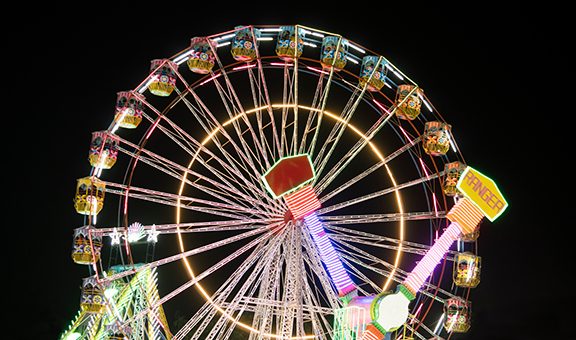 ferris wheel at night