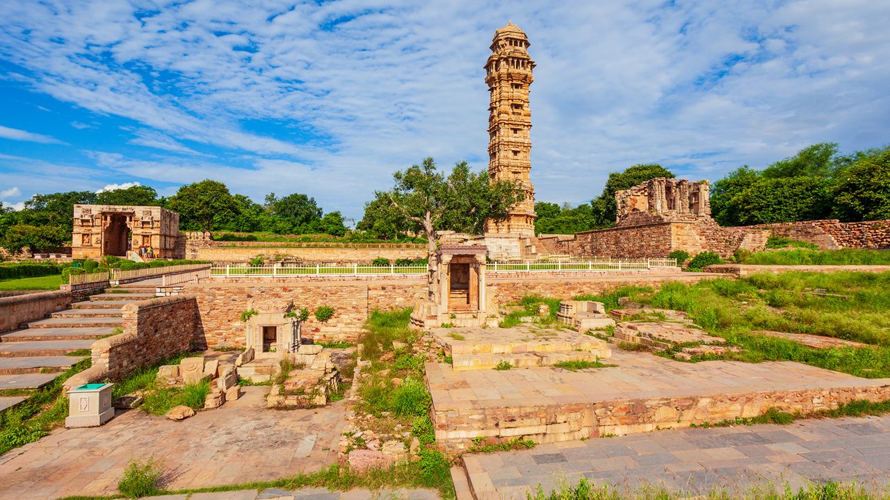 Vijaya or Vijay Stambha means Tower of Victory is a monument tower in Chittor Fort in Chittorgarh city, Rajasthan state of India