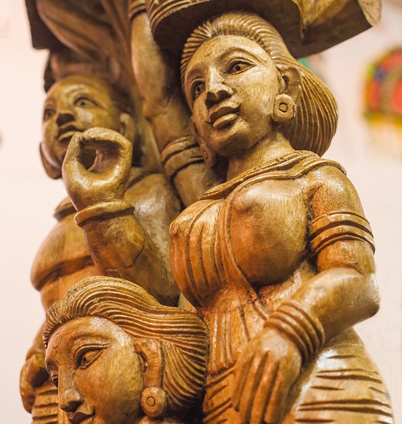 Carved Human Figures crafted from 