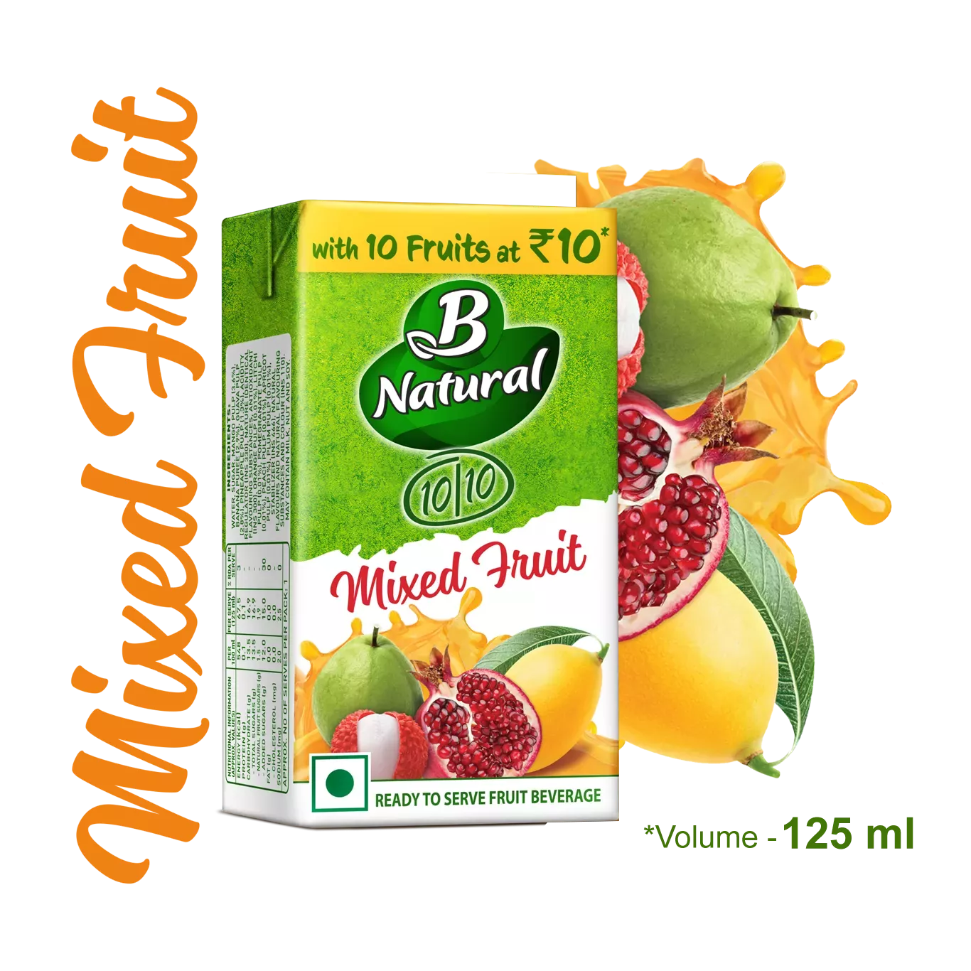 Mixed Fruit Juice - B Natural 10 - 10