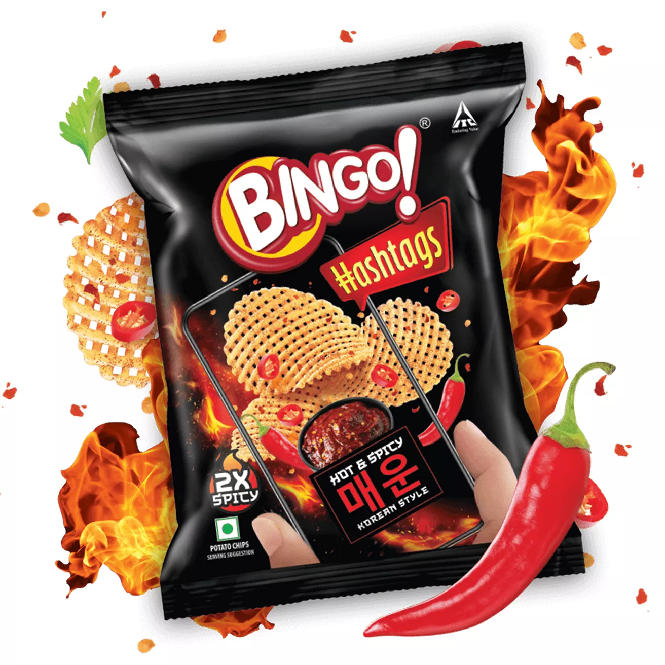 Hashtag Hot & Spicy Korean Style - Bingo Snacks