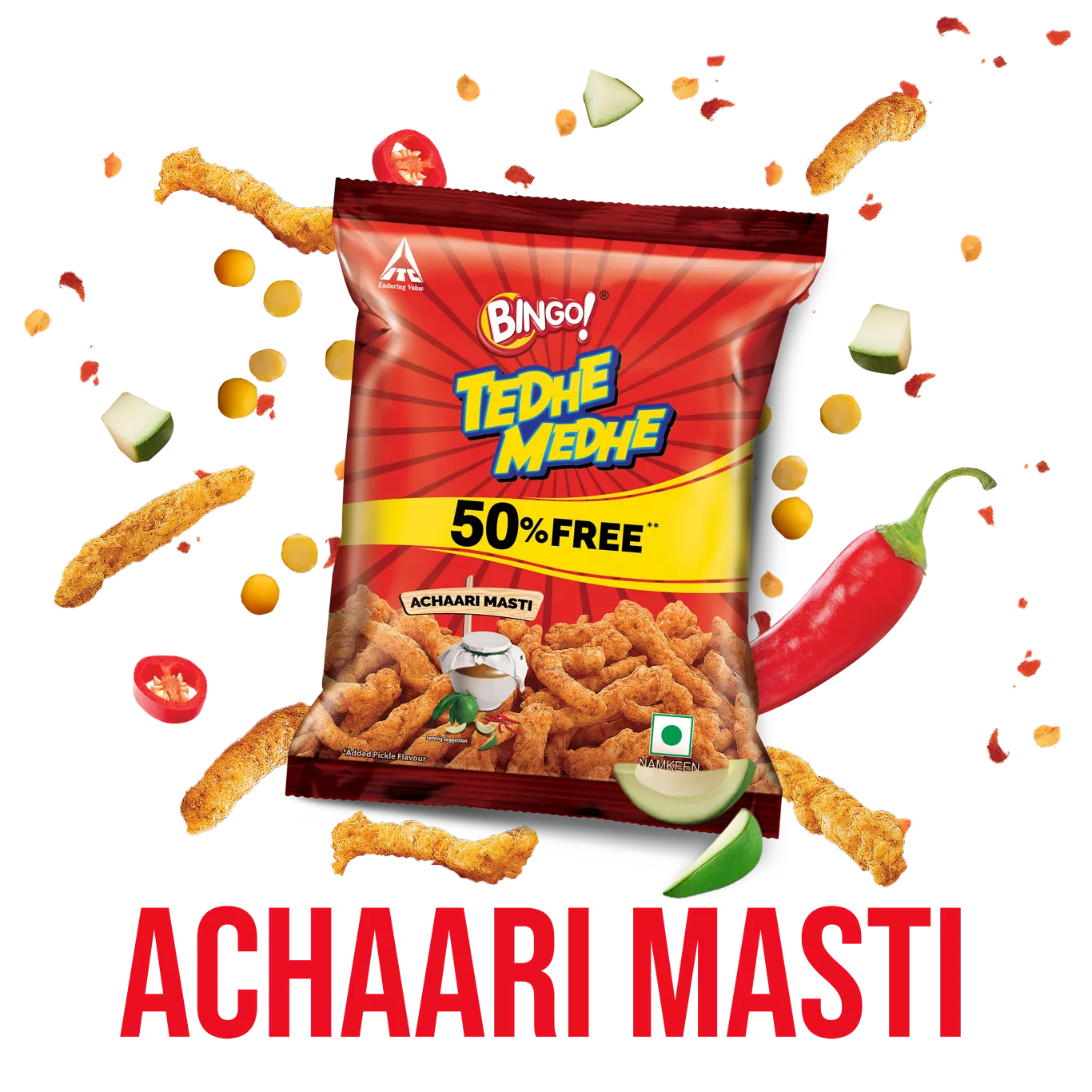 Tedhe Medhe Achaari Masti - Bingo! Snacks