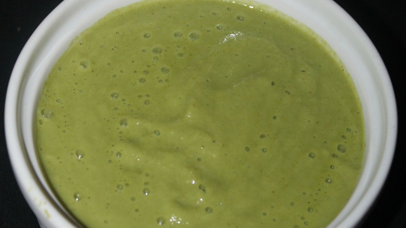 Unique dosa with green chutney
