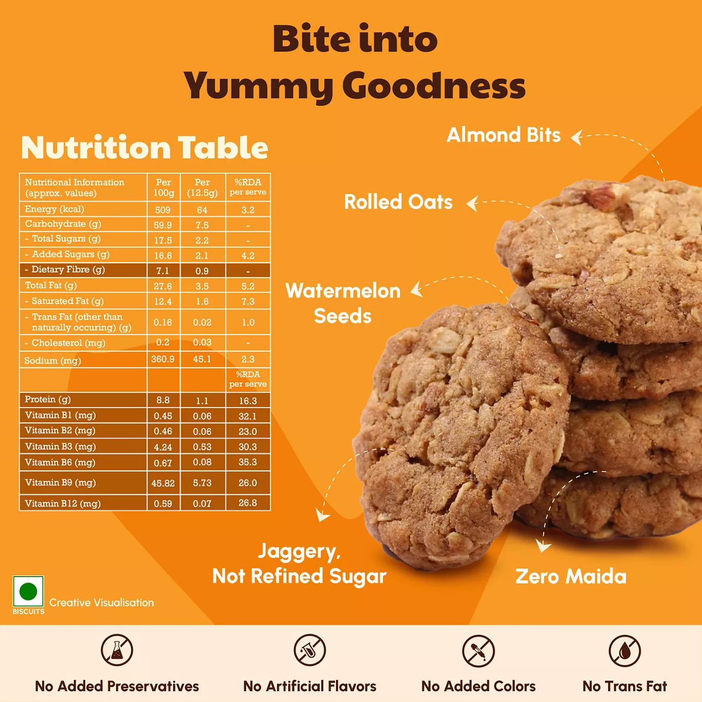 Right Shift - Jaggery Oats Cookies 100gm