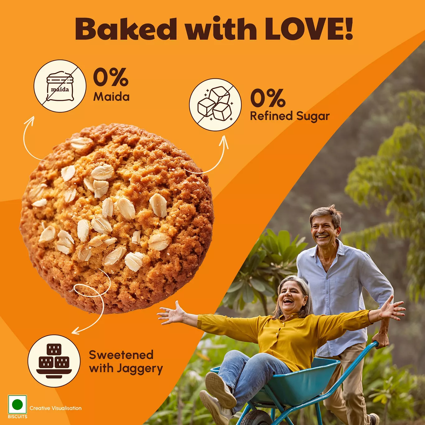 Right Shift - Jaggery Oats Cookies 100gm