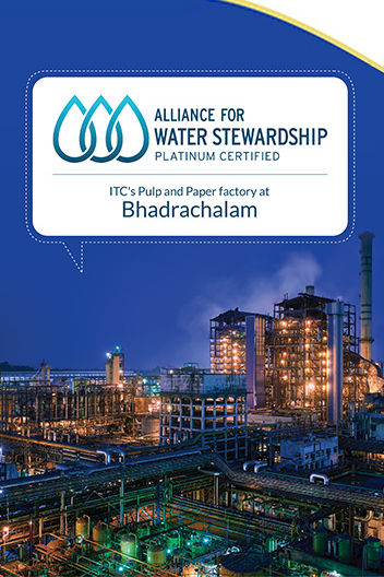 ITC Bhadrachalam Paper Unit received AWS Platinum level certification