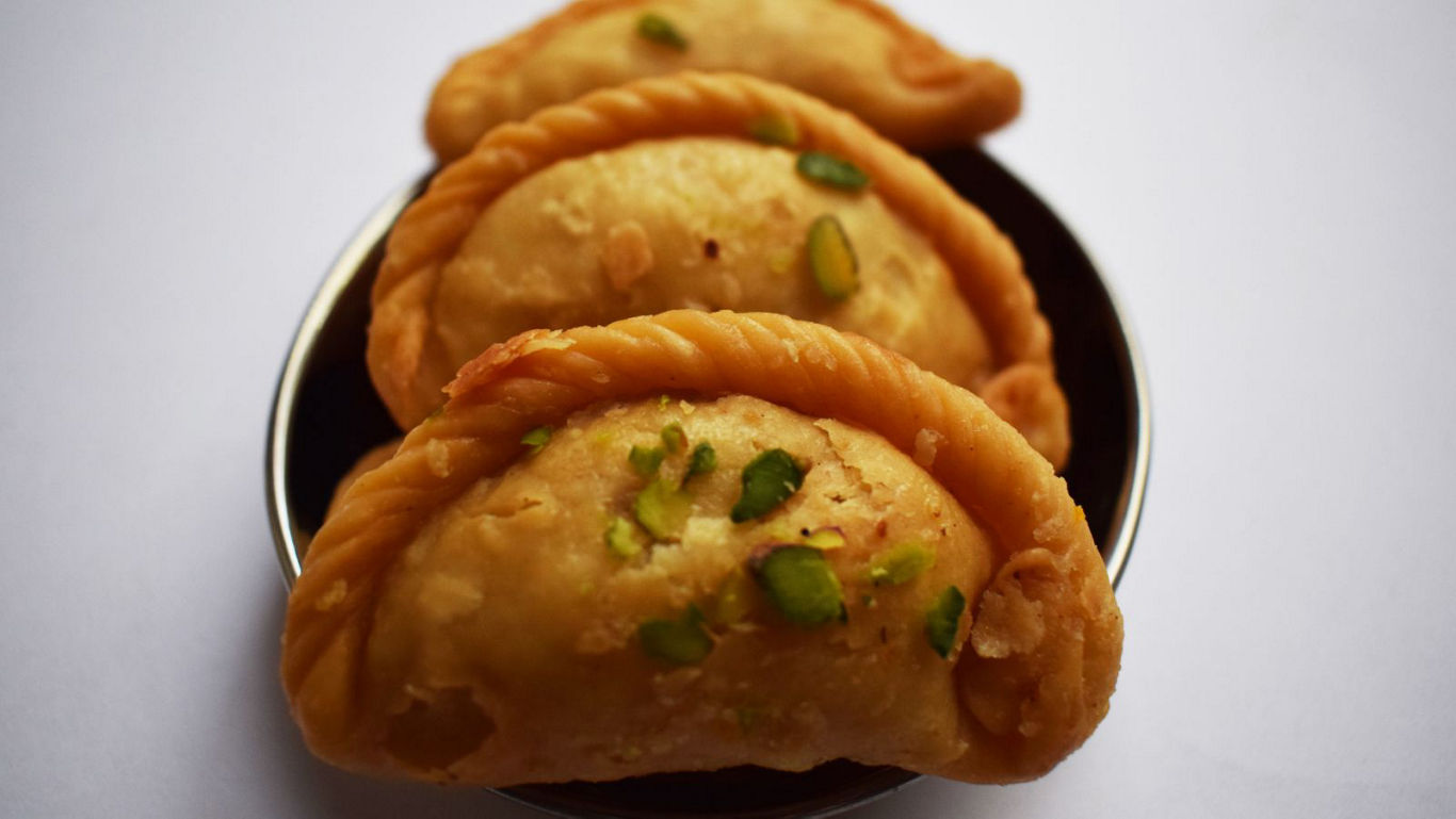 Close up of traditional fried sweet pastries