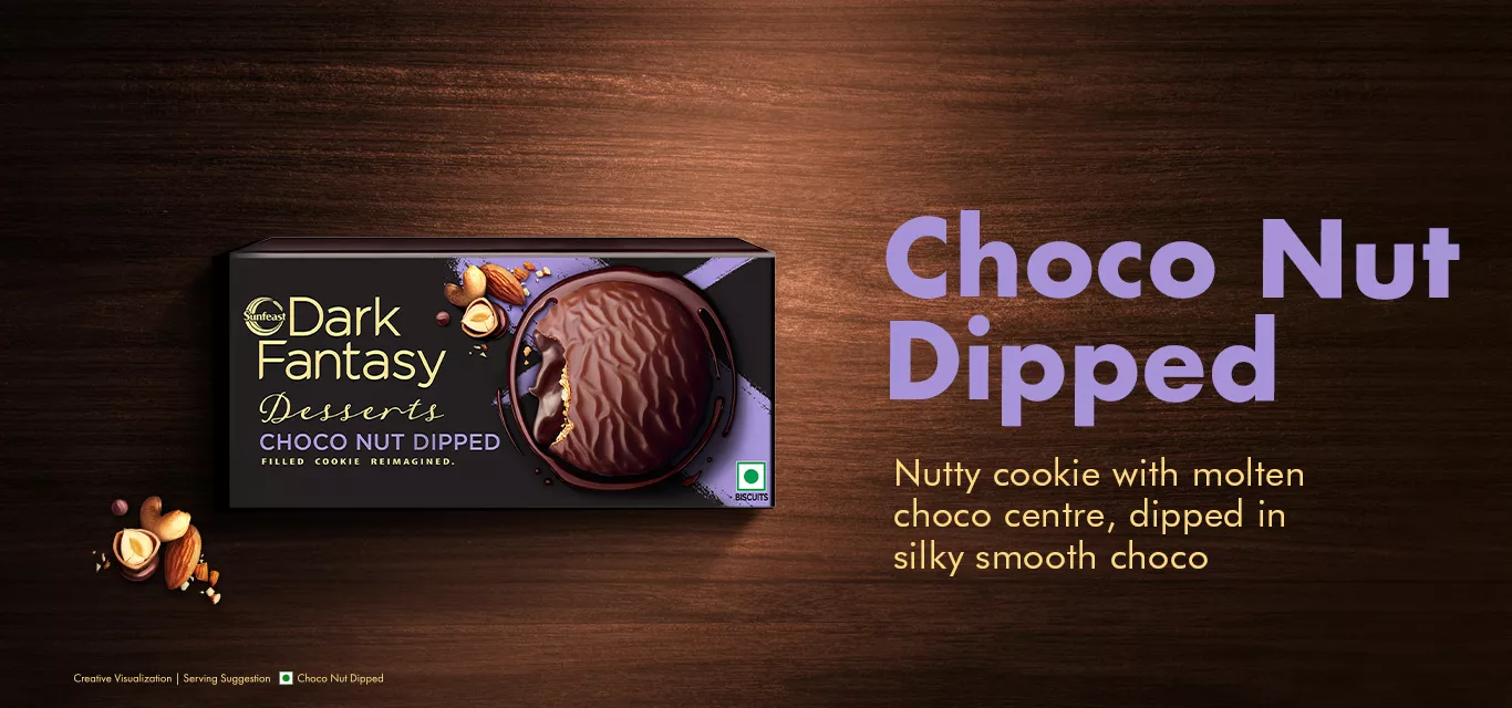 Dark Fantasy Choco Nutt Dipped Cookie
