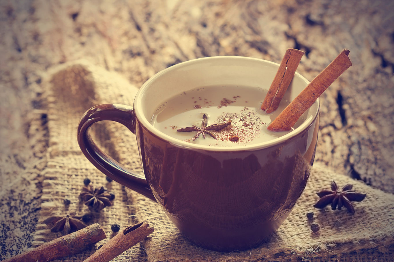 Khada masala chai, spiced aromatic tea