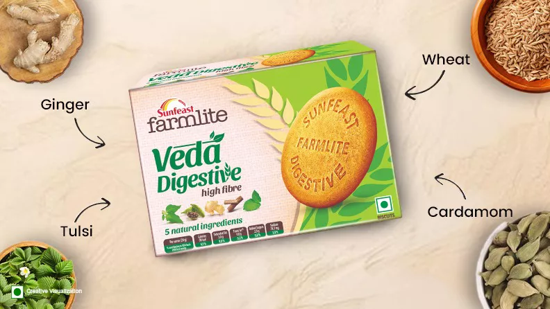 Sunfeast Farmlite Natural Ingredients Veda Biscuits