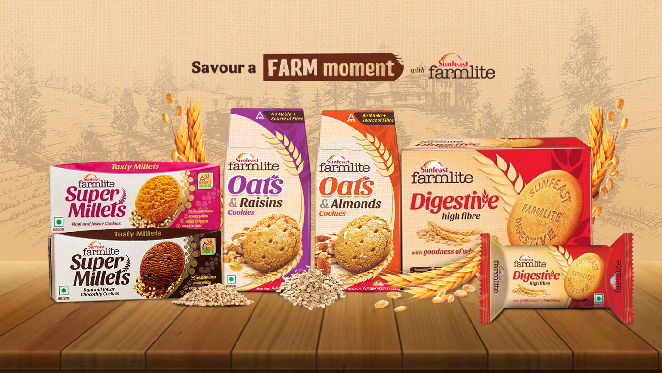 Sunfeast Farmlite Millet Cookies & Digestive Biscuits 