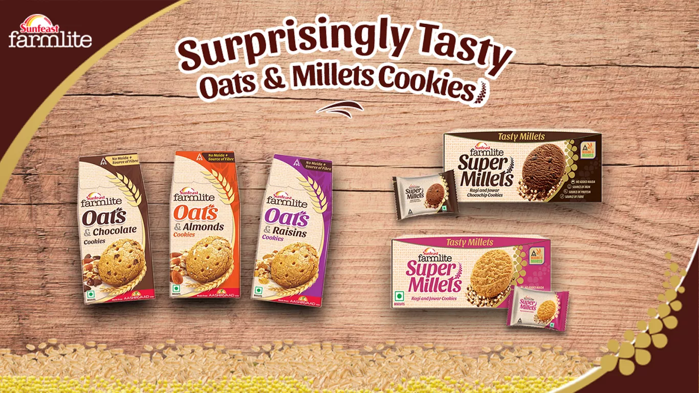 Sunfeast farmlite oats and millets cookies