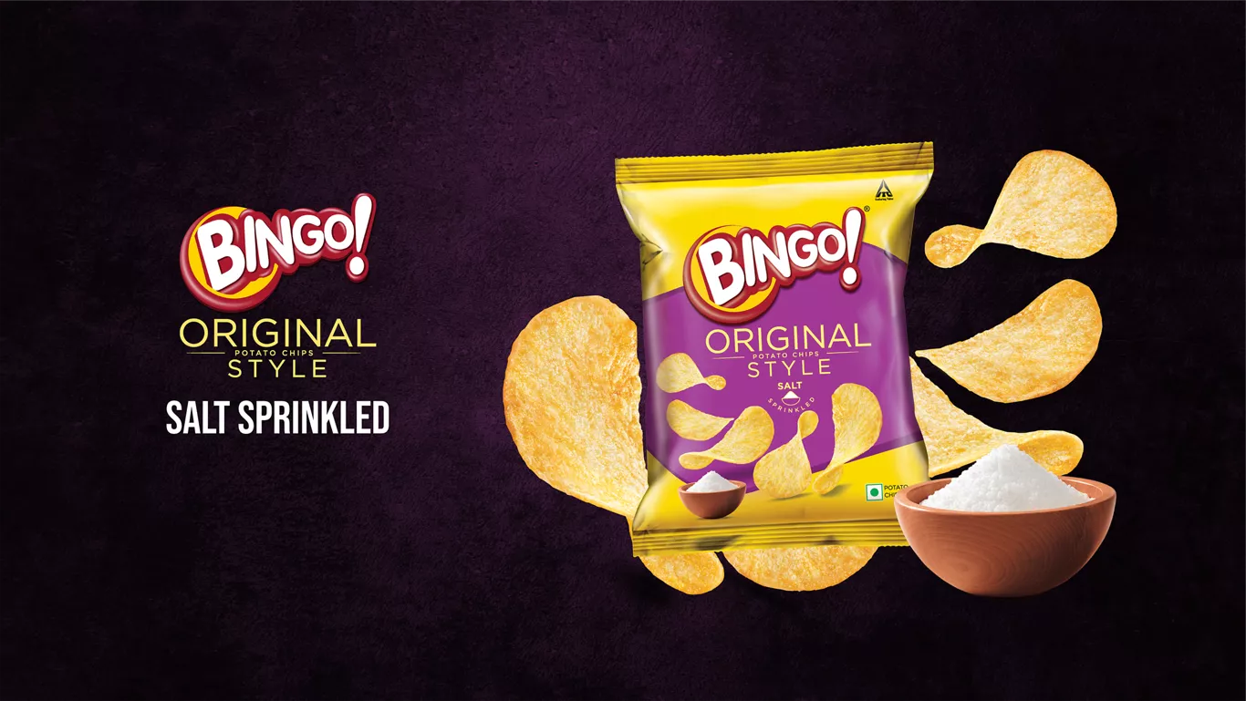 Bingo Original Style Potato Chips Salt Sprinkled