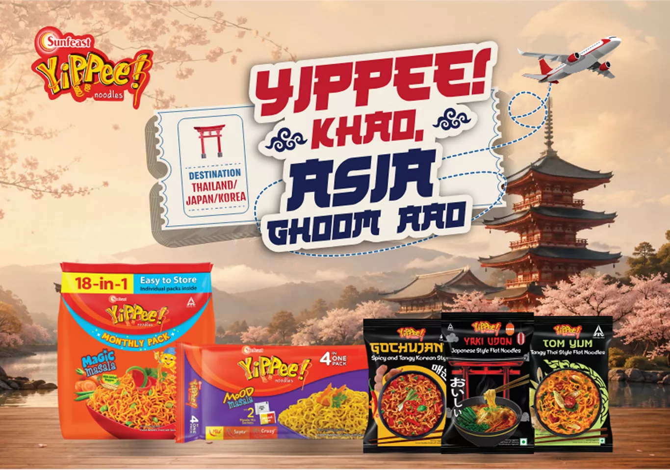 Yippee Asia Ghumo Banner